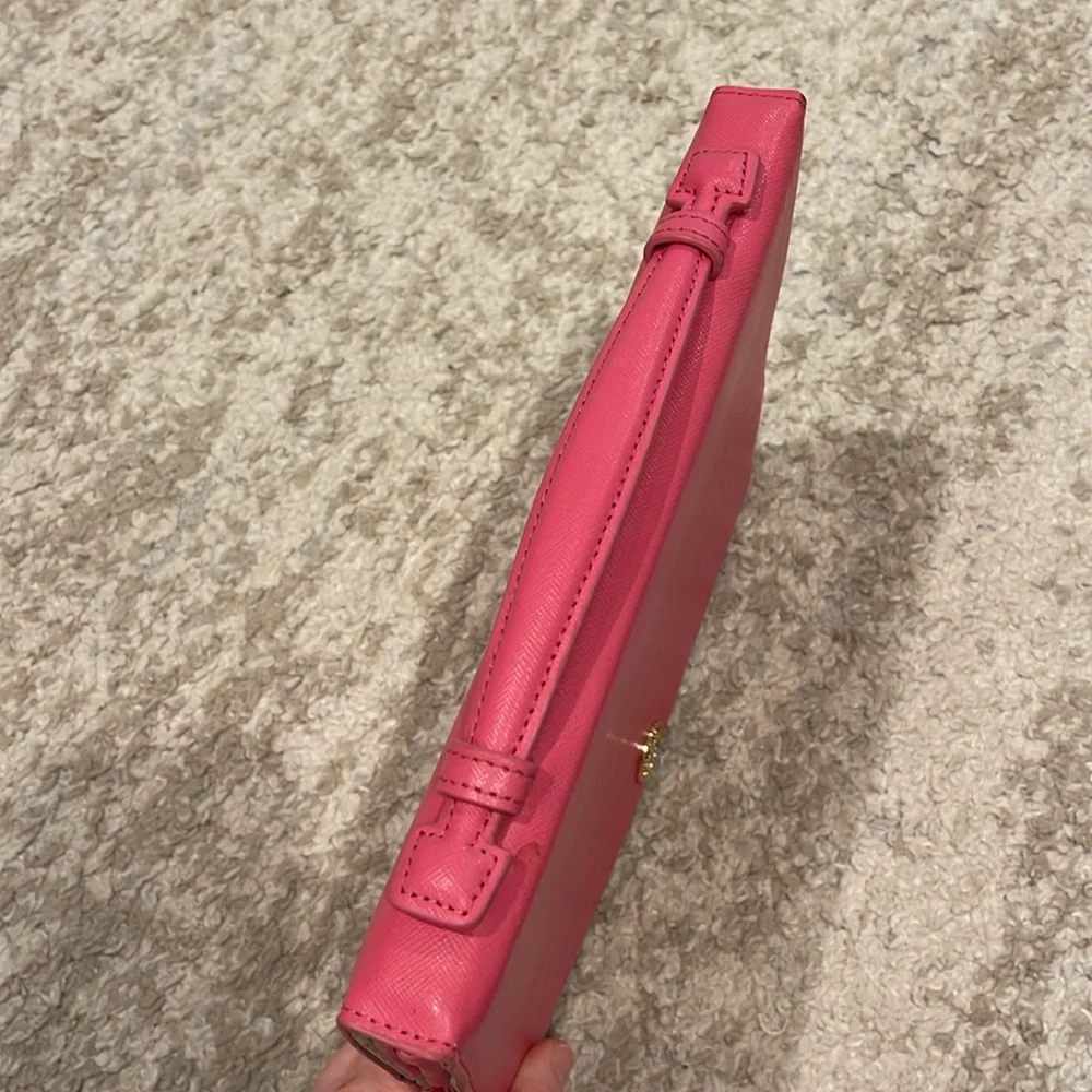 TORY BURCH Pink Leather iPad Case